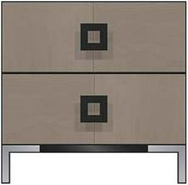 Country View Woodworking Customizable American Modern Brown Maple 24" 2-Drawer Solid Wood Nightstand-0