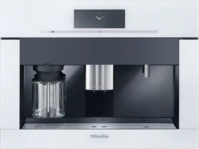 Miele 24" Plumbed Built In Coffee System-Brilliant White-0