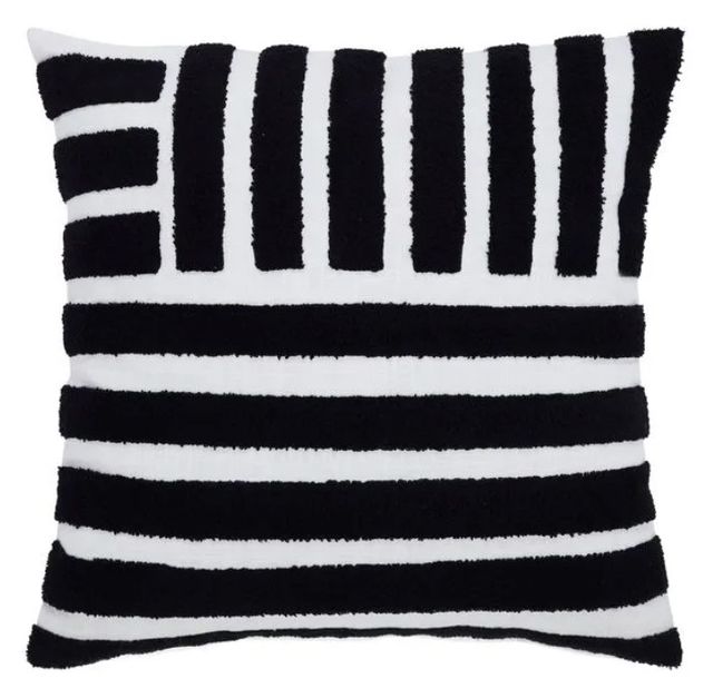 Renwil® Stella Black/White 20''x20'' Decorative Pillow-0