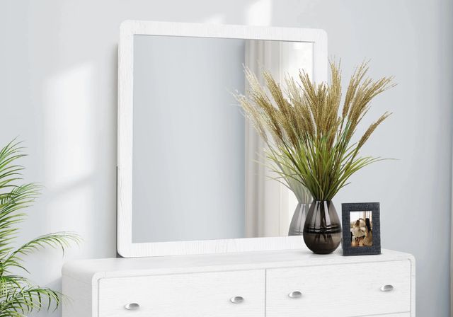 Monarch Specialties Inc. White Oak Wall Mirror-1