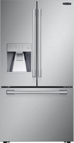 Signature Kitchen Suite 36 in. 25.5 Cu. Ft. Stainless Steel Counter Depth French Door Refrigerator