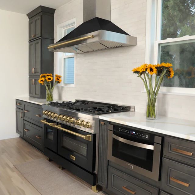 ZLINE Autograph Edition 48" Black Matte Wall Mounted Range Hood-1
