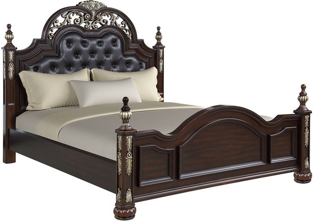 New Classic® Home Furnishings Maximus Madeira 4-Piece Queen Bedroom Set with Nightstand-1