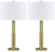 Crestview Collection Lochley 2-Piece Gold Table Lamp Set-0