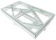 Michael Amini® Montreal™ Glass Top Rectangular Cocktail Table with Mirrored Base-2