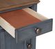 Legends Home Americana Whiskey Chairside Table with Blue Base-4