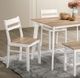 Furniture of America® Debbie 5-Piece Natural/White Dining Table Set with Bench-2