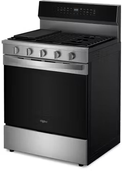Whirlpool® 30" Fingerprint Resistant Stainless Steel Freestanding Gas Range-2