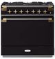 AGA™ Elise Series 36" Matte Black Pro Style Dual Fuel Range-0
