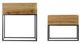 A & B Home 2-Piece Black/Brown Box with Stand Set-1
