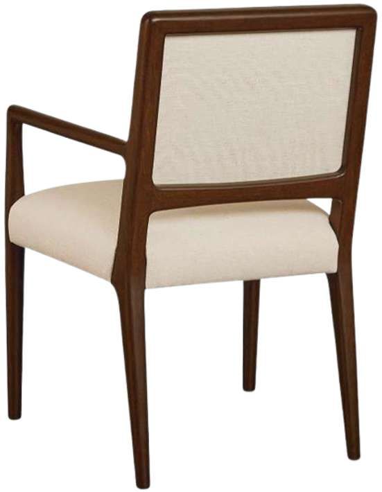 Bassett® Furniture Copenhagen Espresso/Parchment Upholstered Dining Chair-4