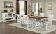 Furniture of America® Auletta 7-Piece Distressed Dark Oak/Distressed White Dining Table Set-0
