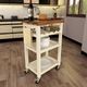 Steve Silver Co. Belden White Kitchen Cart-1