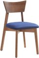 Arboit Poitras Mid-Century Blue/Chocolate Chair-0