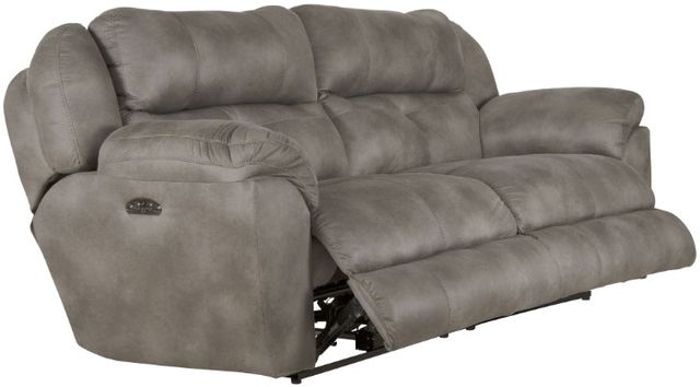 Catnapper® Ferrington Steel Power Headrest with Lumbar Power Lay Flat Reclining Sofa-3