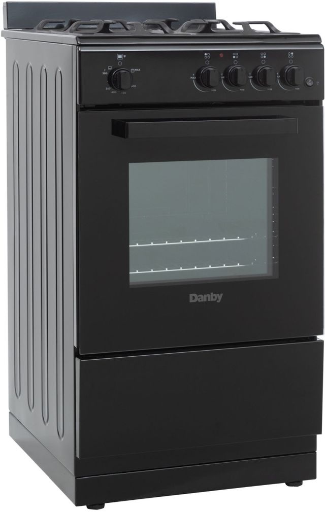 Danby 20" Black Freestanding Gas Range-3