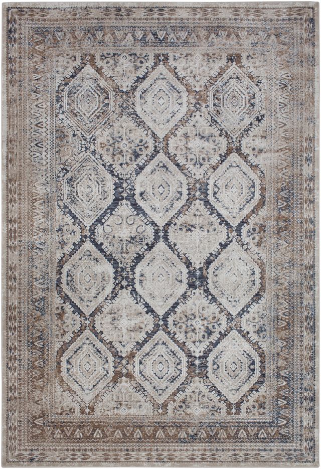 Surya Durham Taupe Blue 5'x7' Area Rug-0