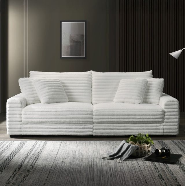 New Classic® Home Furnishings Embrace White Sofa-1
