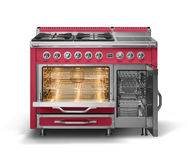 Viking® Tuscany 48" Valentine Pro Style Dual Fuel Range with 2 Induction-1