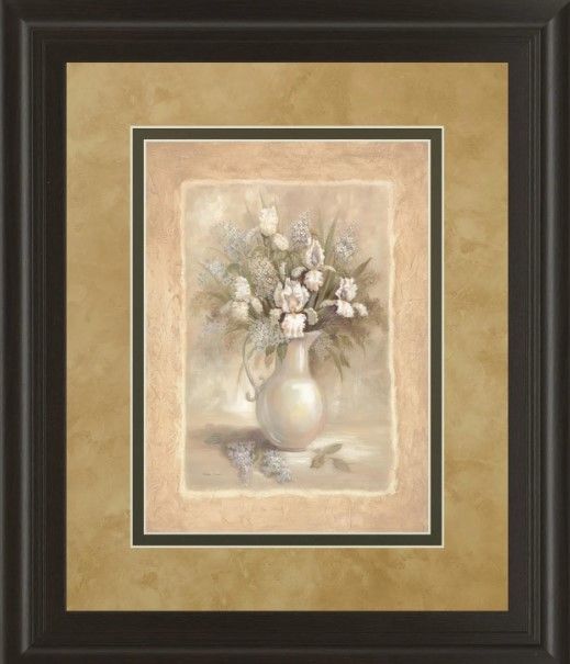 Classy Art White Bounty I By Vivian Flasch Wall Art-1