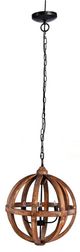A & B Home Pratt Black/Brown Sphere 4-Light Chandelier-1