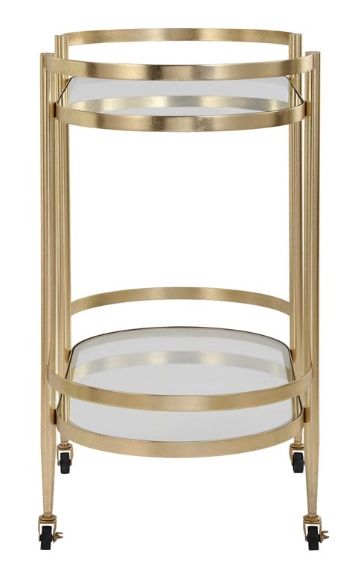 Uttermost® Isabelle Gold Bar Cart-1