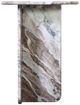 Dovetail Furniture Christos Brown/White Side Table-2