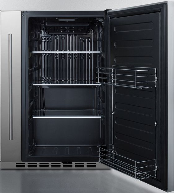 Summit® 3.1 Cu. Ft. Stainless Steel Under the Counter Refrigerator-2