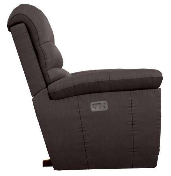 La-Z-Boy® Joshua Chestnut Leather Power Rocking Recliner with Headrest-2