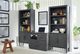 aspenhome® Preston Urbane Gray Workstation Combo File with Lift Top-3