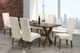 Titus Furniture Distressed Walnut And Beige 7 Piece Dining Set-0