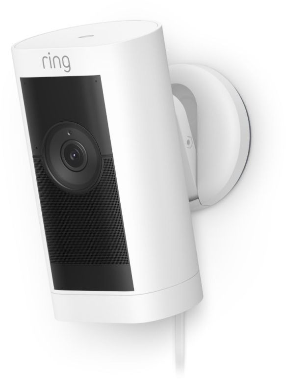 ring White Stick Up Camera Plug In Pro -0
