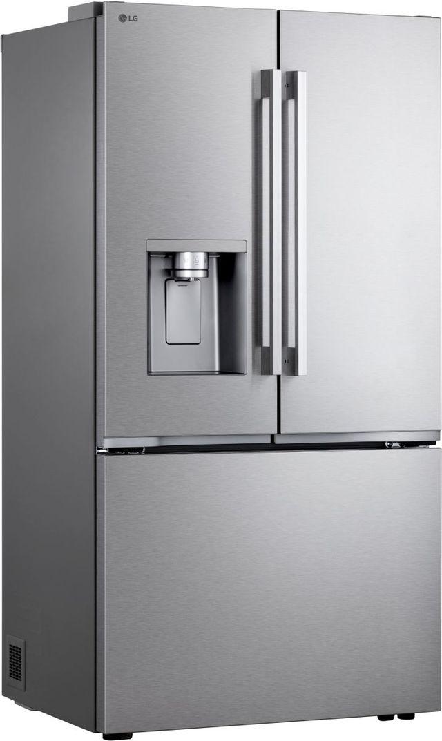 LG 36" 23.7 Cu. Ft. PrintProof™ Stainless Steel Counter Depth French Door Refrigerator with Zero Clearance™ Hinge System-3