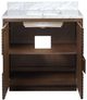 Currey & Company Morombe 36" Cocoa Marble Vanity with Rectangular Undermount Sink-5