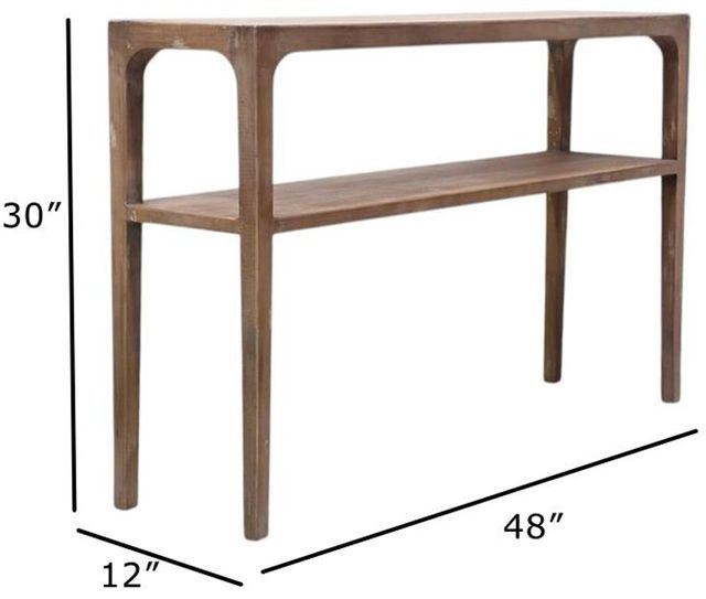 Nest Home Collections Morgan Natural Gray Console Table-3