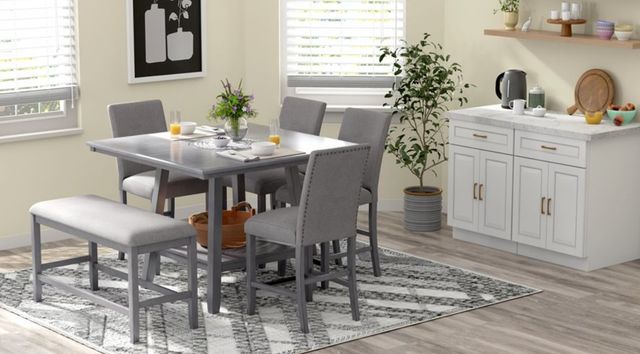 Emerald Home Seneca 2-Piece Gray Counter Stool Set-1