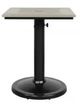 CabanaCoast® Customizable Skye Aluminum/Wooden 24"x30" Outdoor Pedestal Dining Table-1