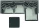 Jackson Furniture Remington 4-Piece Pine Right Arm Facing Chaise Sectional with Ottoman-3