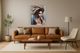 Classy Living Captivating African Lady on Blue Wall Art-1