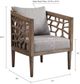 Olliix by INK+IVY Light Grey Crackle Accent Chair-1