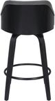 Armen Living Alec Black Brushed/Gray Bar Stool-4