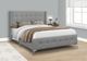 Monarch Specialties Inc. Grey Linen Queen Bed-2