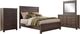 Liberty Furniture Thornwood Hills 4-Piece Rock Beaten Brown California King Panel Bed Set-0
