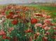 Stylecraft Red Floral Fields Wall Art-2