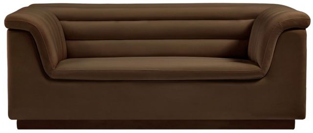 Meridian Furniture Cascade Brown Velvet Loveseat-1