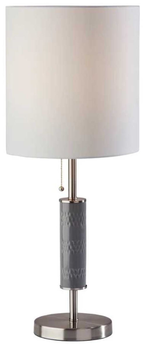 Adesso® Vanessa Brushed Steel Table Lamp-0