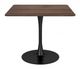 Zuo® Modern Molly Brown Dining Table with Black Base-1