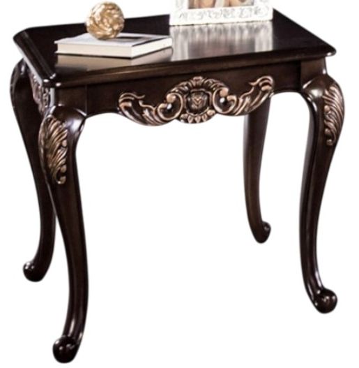 Furniture of America® Palencia Dark Cherry End Table-0