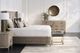 Fairfield® Customizable Soren Brushed Brass Square Pouf-1