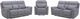 Liberty Furniture Cooper 3-Piece Blue Gray Leather Power Reclining Living Room Seating Set-0